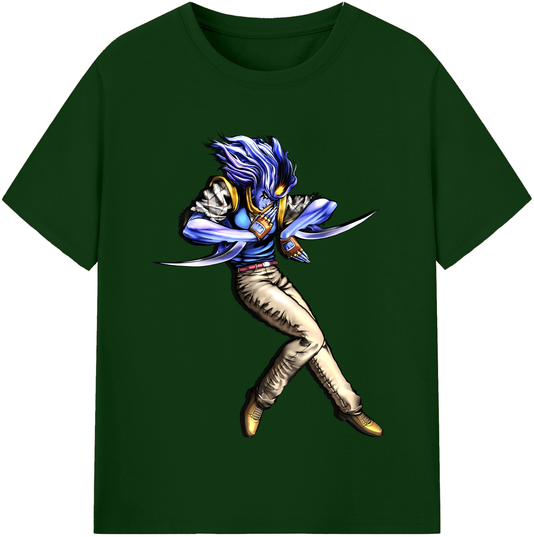 （画像用） ジョジョの奇妙な冒険 JoJo's Bizarre Adventure 綿100％半袖Tシャツ（フロントプリント）